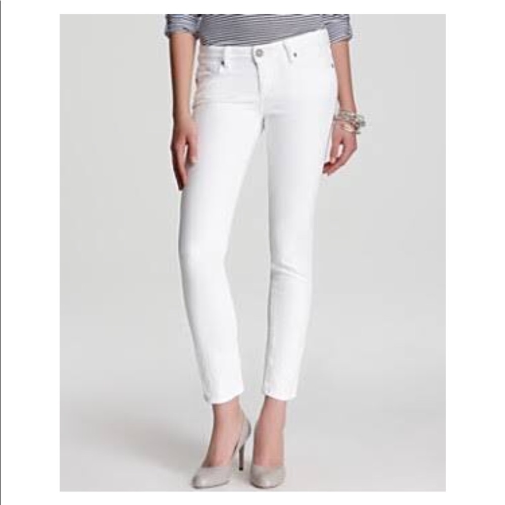 Paige Pure White Denim Jean Pants